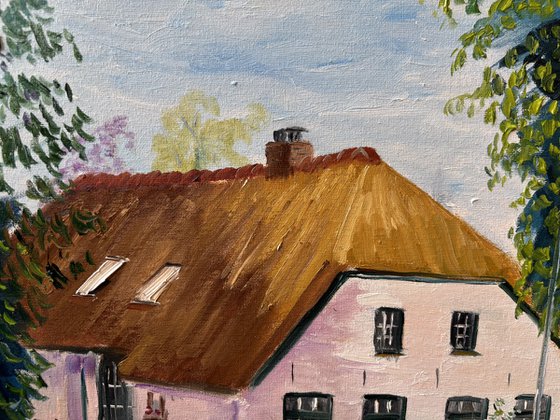 Dalen Thatch House Painting