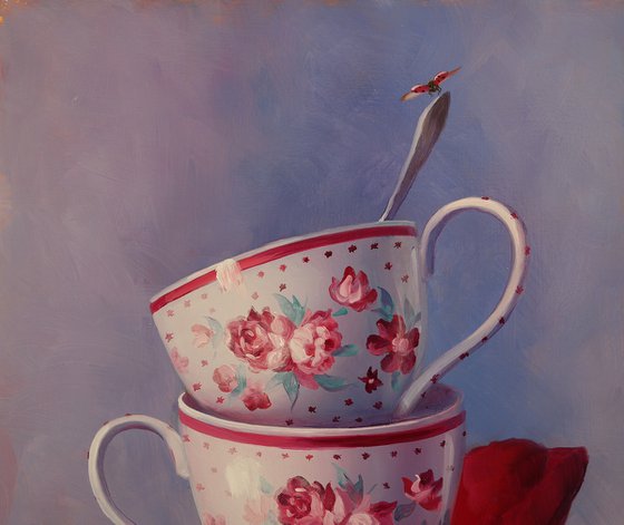 "Cups and ladybugs"