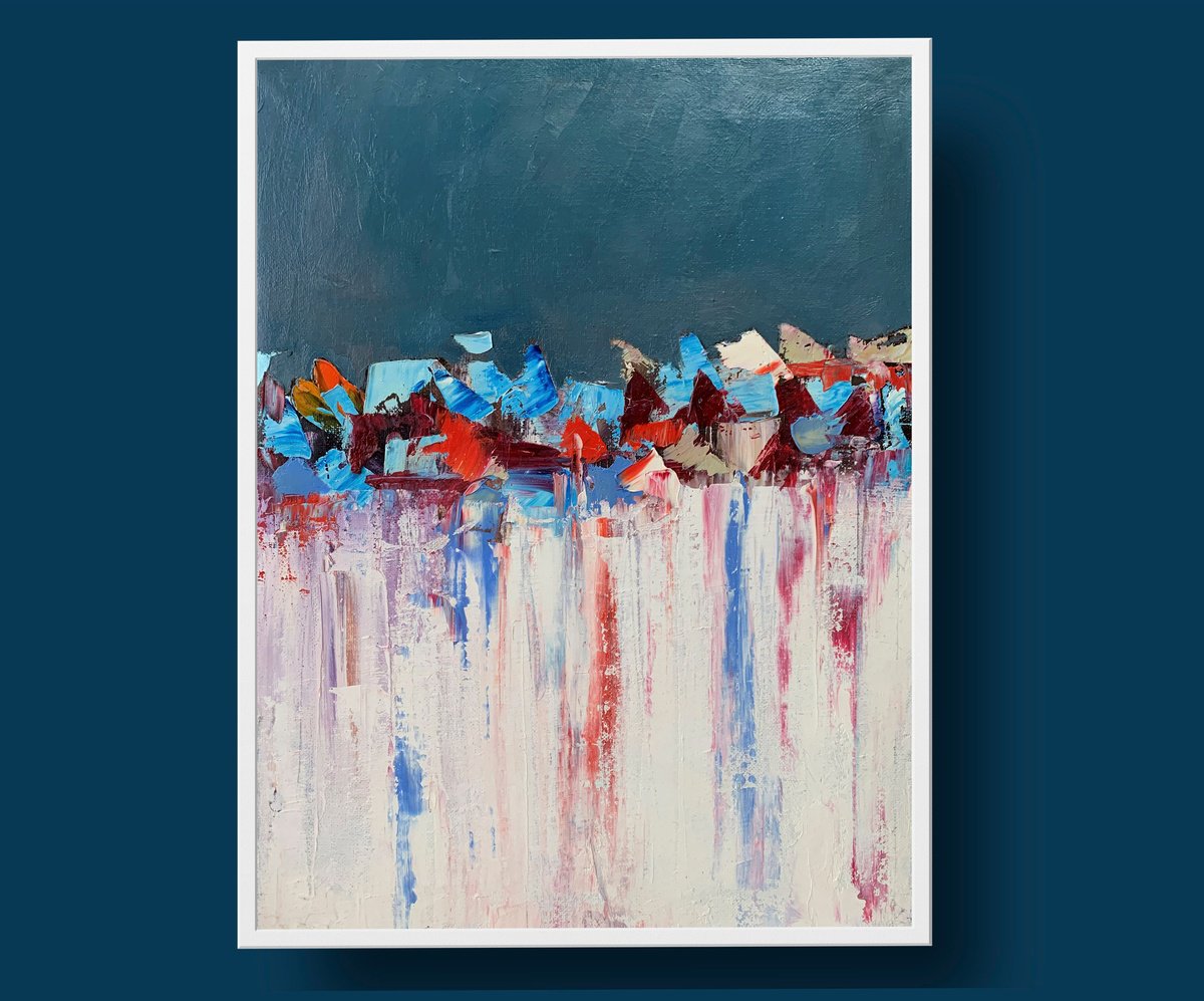 Symphony in gray. Oil painting by Vita Schagen Artfinder