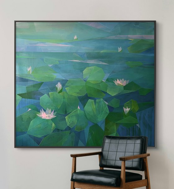 After Claude Monet: Water Lilies (Abstract)