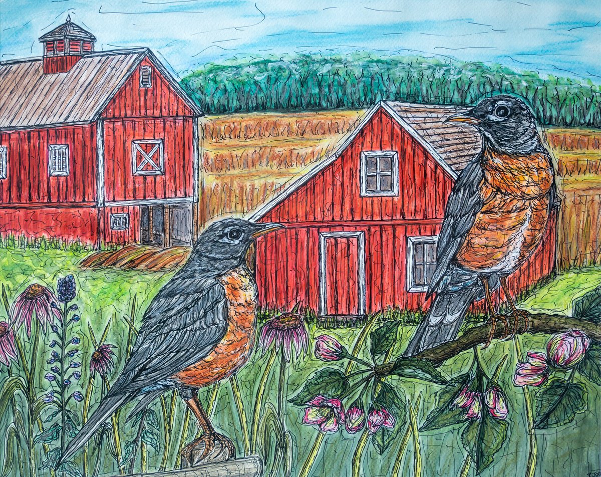 Animal Watercolour By Kim Jones Miller, 20 X 16", Are You Sure This Is The Way?, Original Artwork