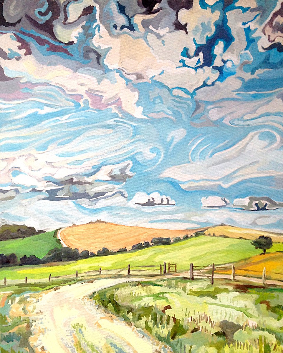 Farmers Track By Guy Pickford, 14 X 19, Artwork For Sale On Artfinder