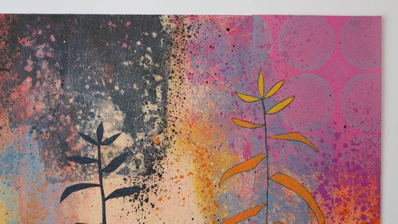 Go with the Flow - triptych