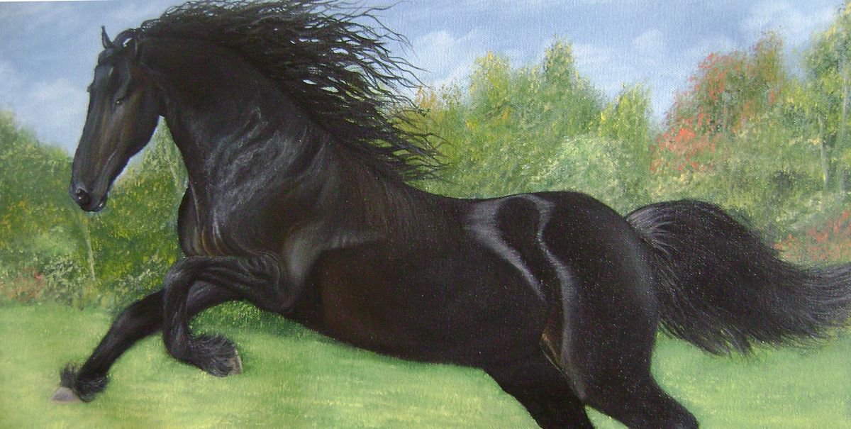 Running Horse by Goutami Mishra