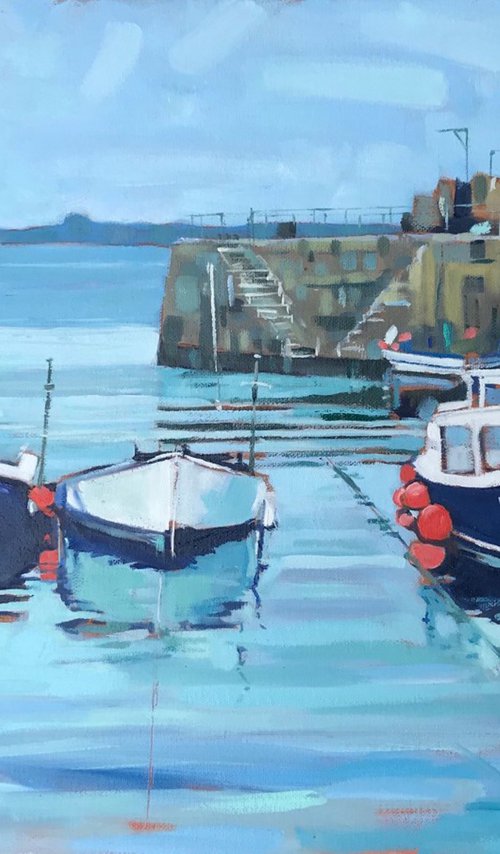 Mousehole Harbour by Emma Dashwood