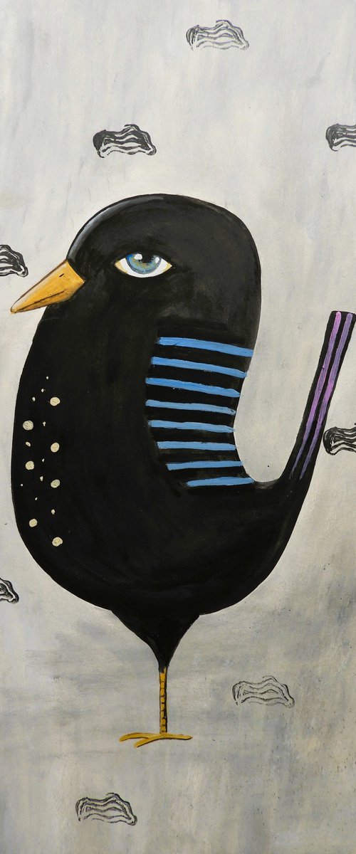 The freaky black bird by Silvia Beneforti