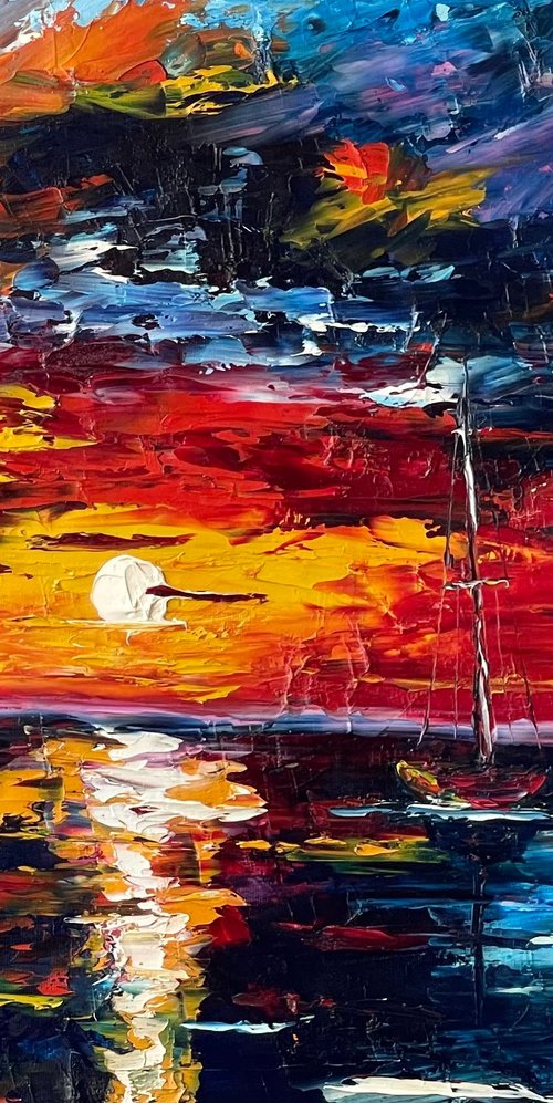 Freedom view, 60x50cm by Anastasiia Novitskaya