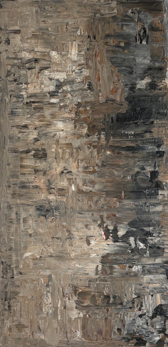 „Where silence dwells“ 50x100x2 cm