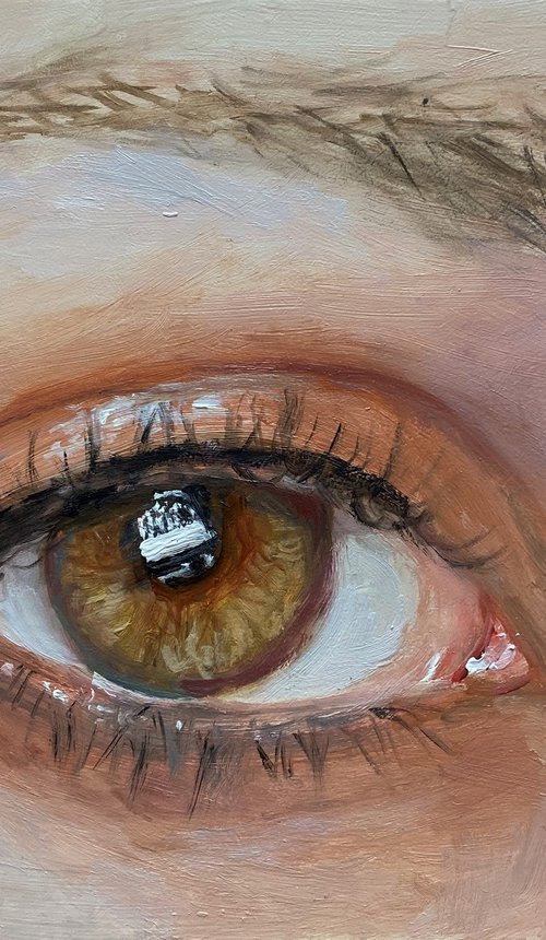 Eye Portrait, Hazel Eye #3 by Jackie Smith