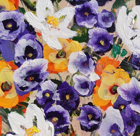 Lilies and Larkspur