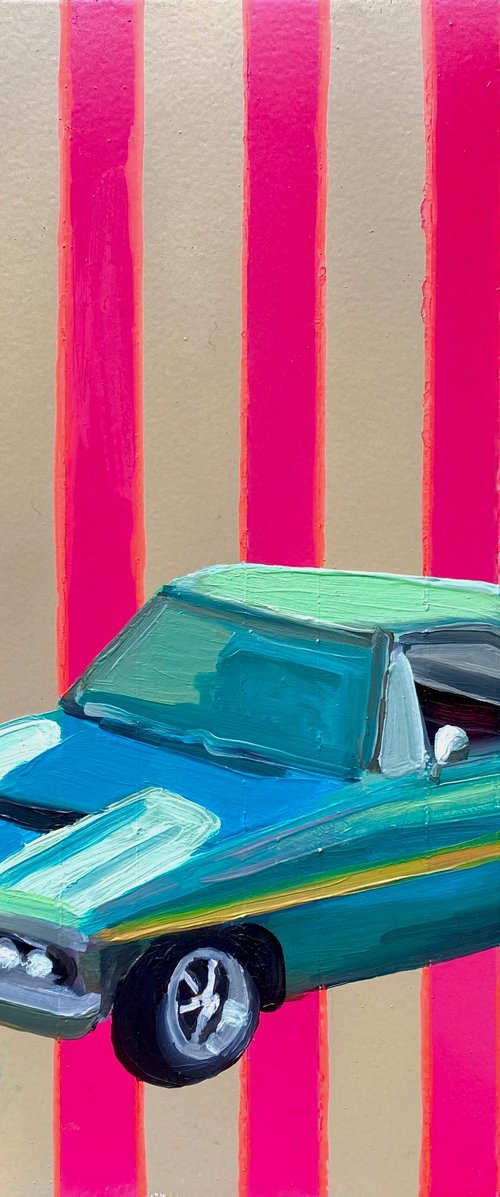 Blue car by Mara Wanda