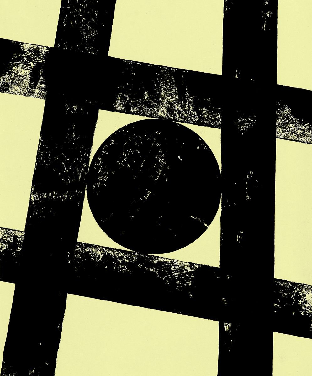 Abstract Acrylic Painting By Petr Strnad, 10 X 12", Integration Xviii., Original Artwork