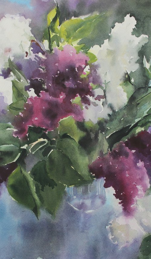 lilac bouquet by Yurii Pashkov