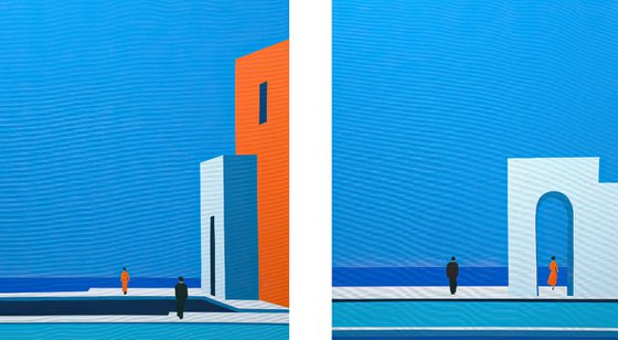 Beyond the Threshold Diptych