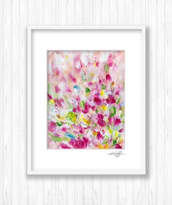 Tranquility Blooms 2 - Flower Painting by Kathy Morton Stanion