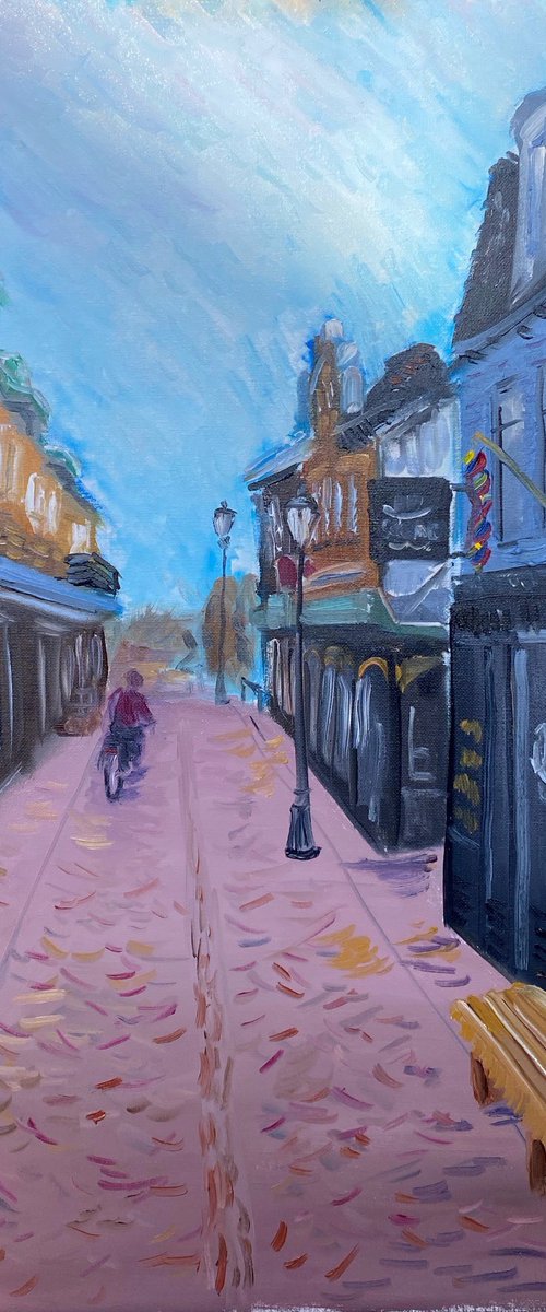 Old street in Dutch town by Dmitry Fedorov