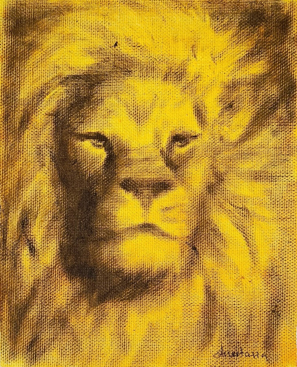 Political Zoo Lion by Anastasia Art Line