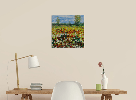 Colored meadow
