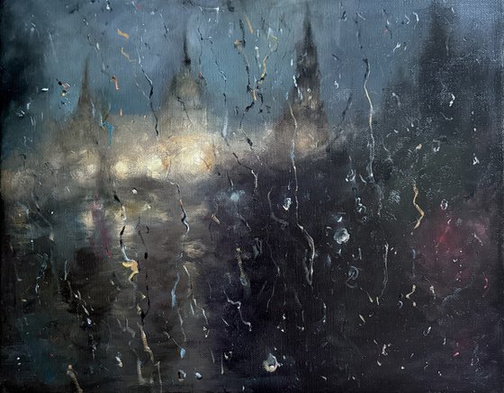 Rainy old city