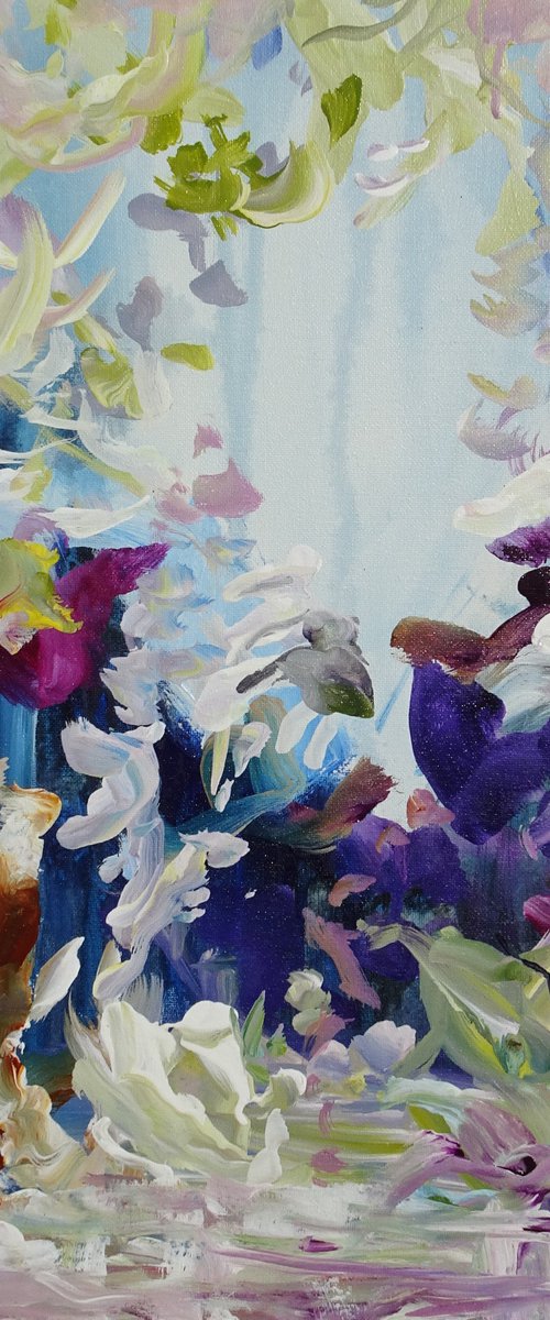 Abstract Floral Garden #1 by Sveta Osborne