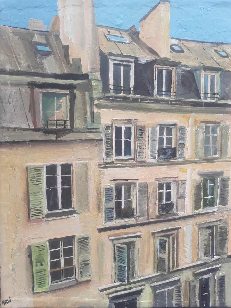 Parisian Flats From My Bedroom Window by Andrew Reid Wildman