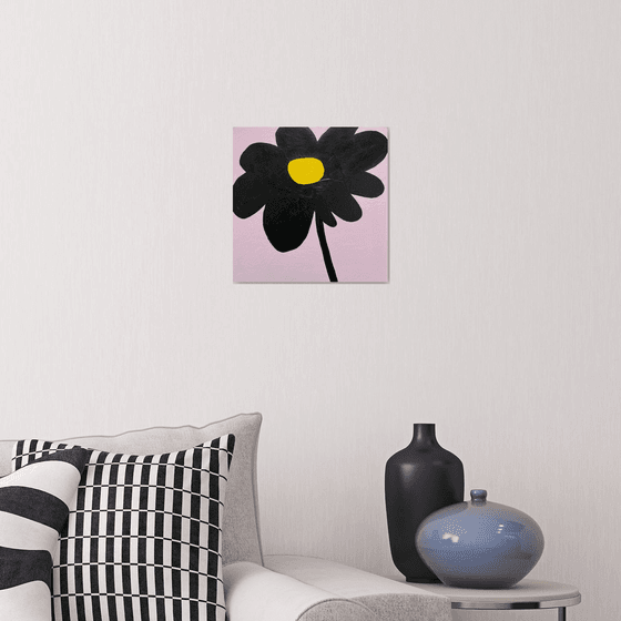 Minimalist Black Flower