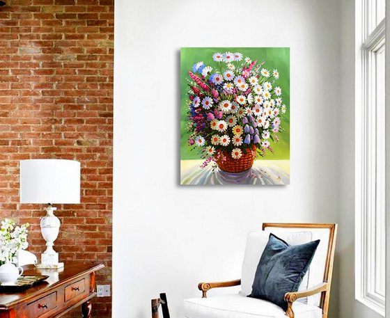 A bouquet of wildflowers