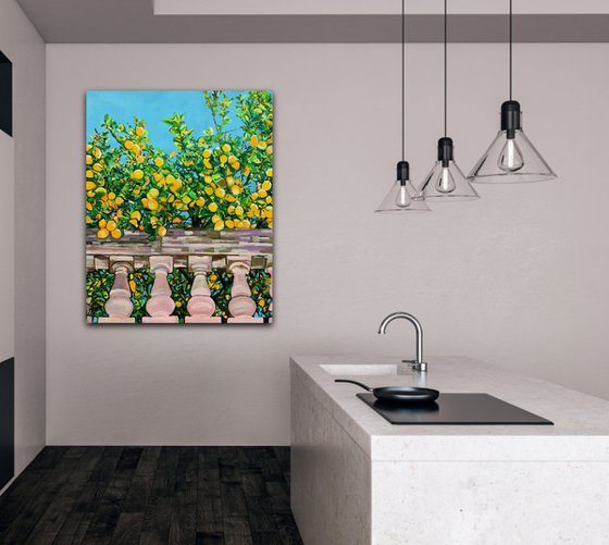 Lemon Trees / 100 x 80 x 4.5 cm