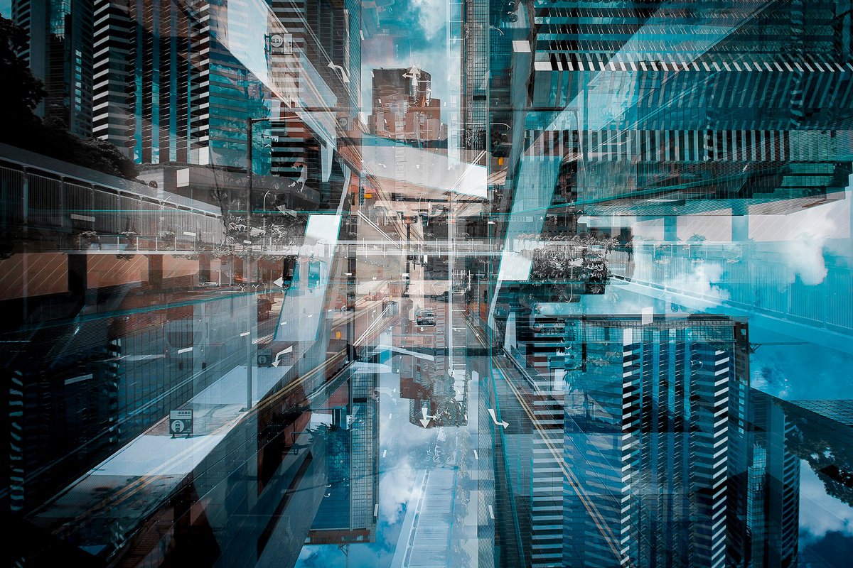 Urban And Pop Abstract Photograph By Sergio Capuzzimati, 24 X 16", Urban Jungle #1, Original Artwork