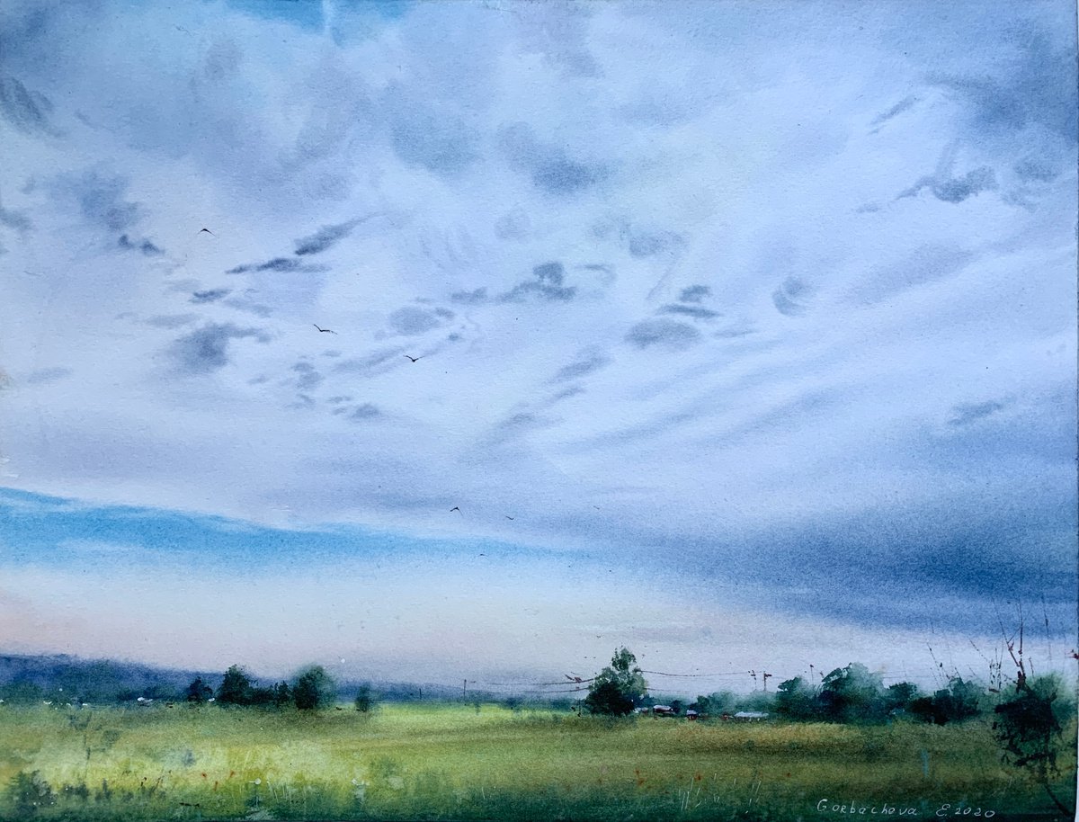 Field and sky #2 by Eugenia Gorbacheva