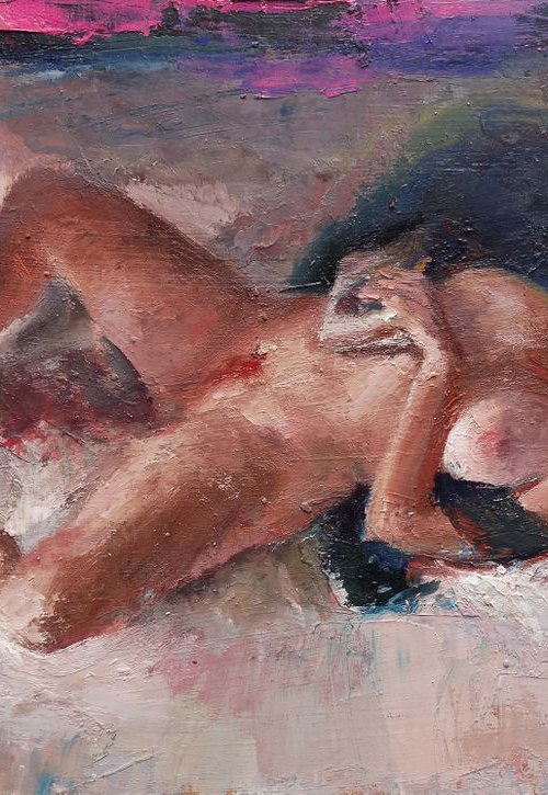 Interrupted reading by Manuel Leonardi