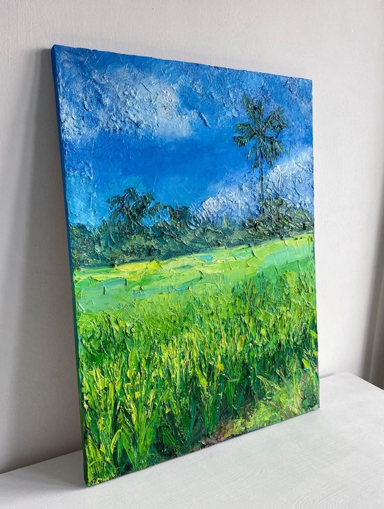 Bali Landscape Oil Painting