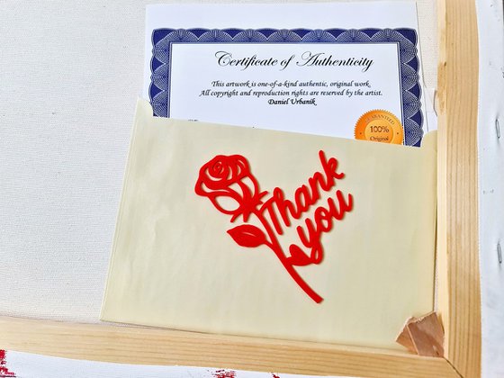 Red abstract landscape