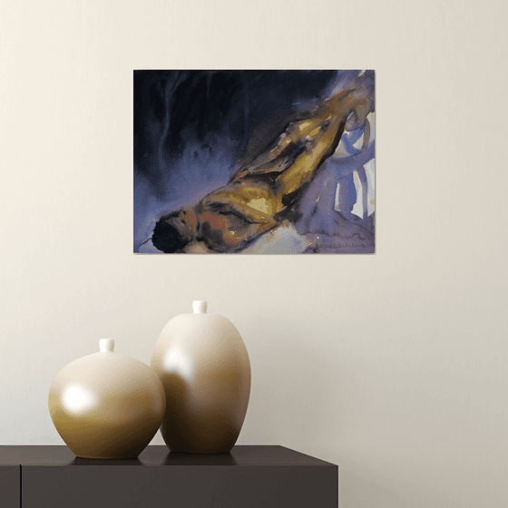 reclining male nude