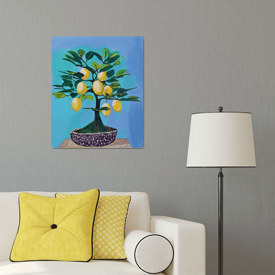 Lemon tree / 67 X 55 X 5 cm