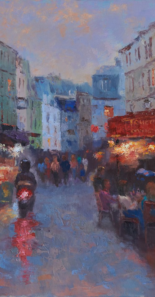 Evening Cafe by Oksana Johnson