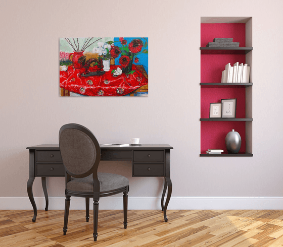 The Dragon and Red Kimono