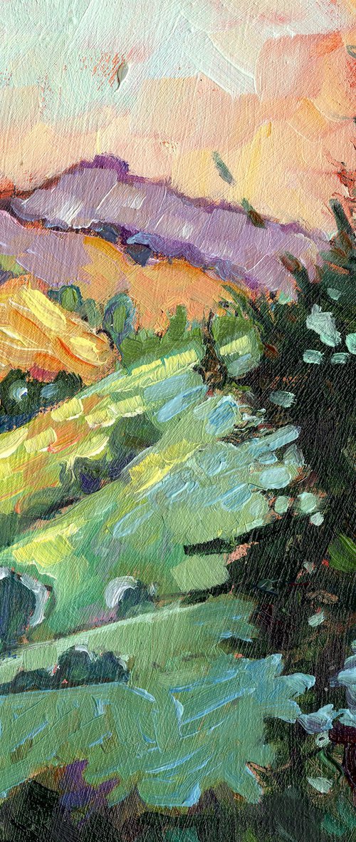 Purple Horizons - Miniature by Mary Kemp