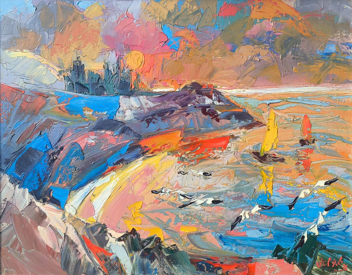 Sea Of Changing Colors By Sergey Arustamyan, 18 X 14, Artwork For Sale On Artfinder