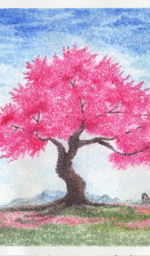 Japanese Sakura tree by Shweta  Mahajan