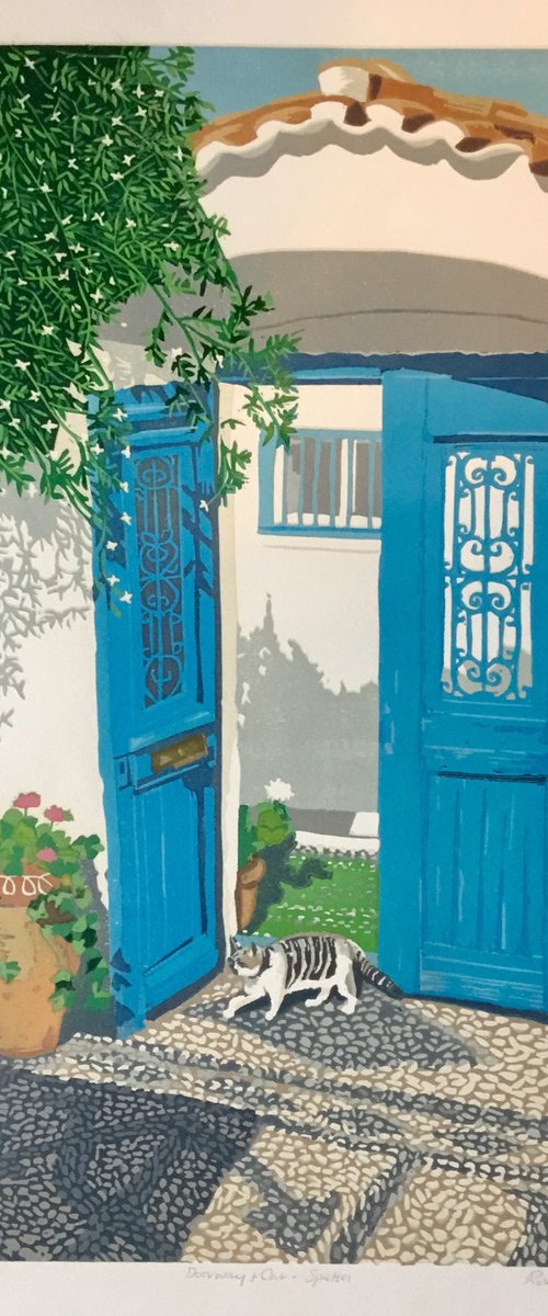Doorway and Cat Spetses by Rosalind Forster