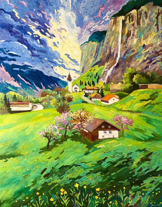 Lauterbrunnen. Zwitzerland 100-80cm