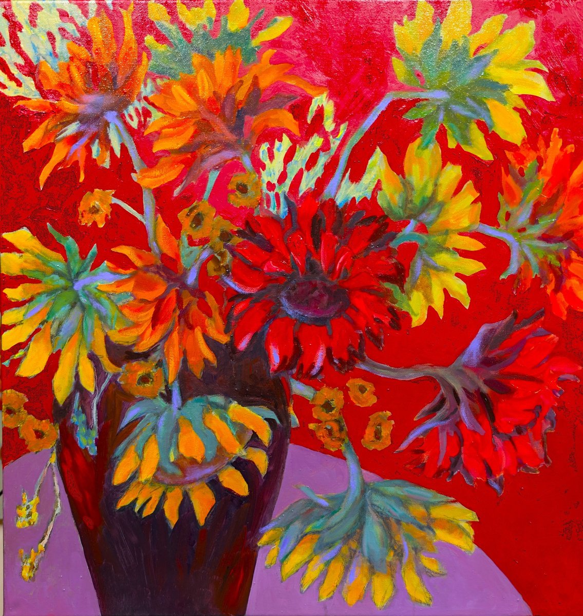 Hot. By Veta Barker, 24 X 24, Artwork For Sale On Artfinder