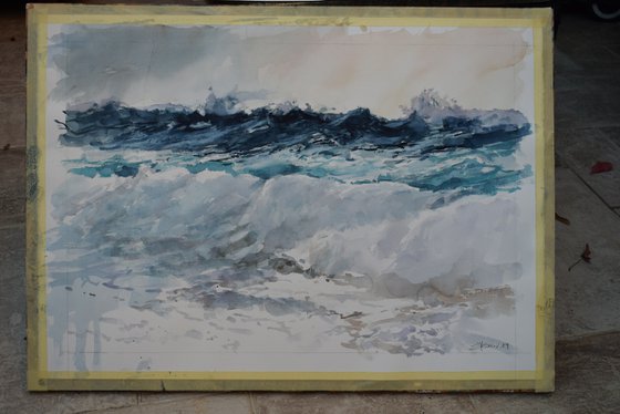 Breaking the waves( 68X48 )