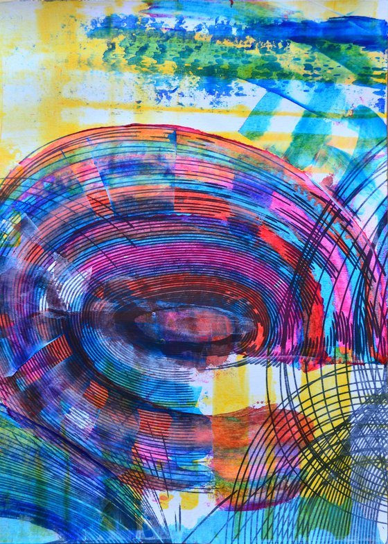 Abstract Vibrations 3 - Original Abstract Modern Art