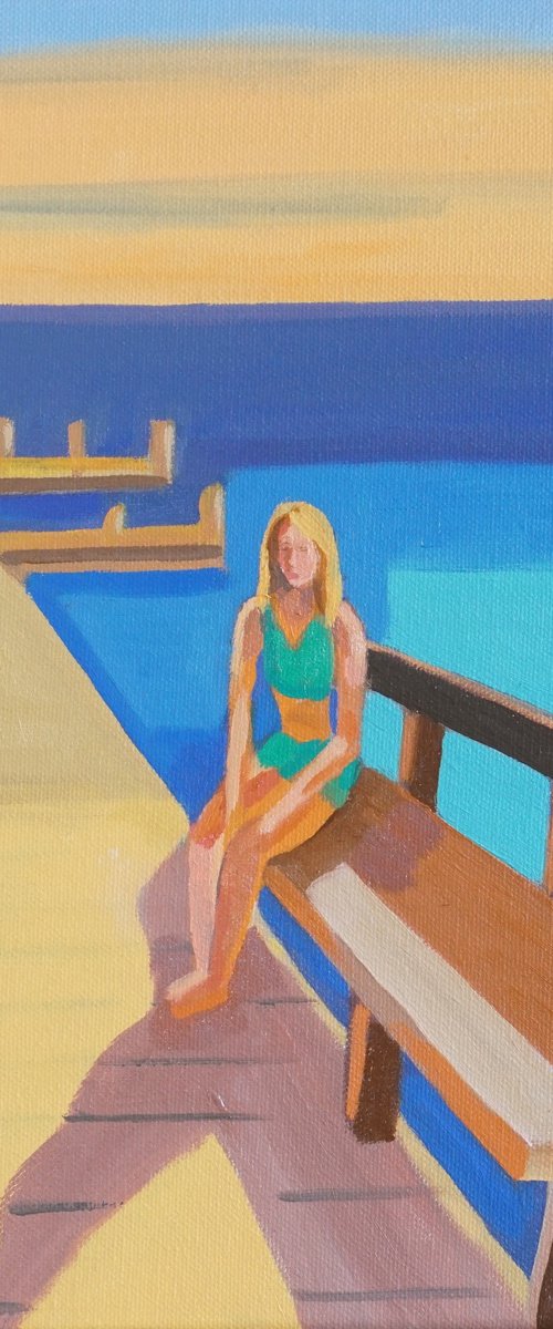 Girl on a Dock of a Bay by Patty Rodgers