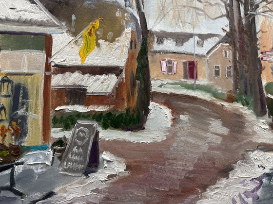 Dalen Flower Shop in Winter