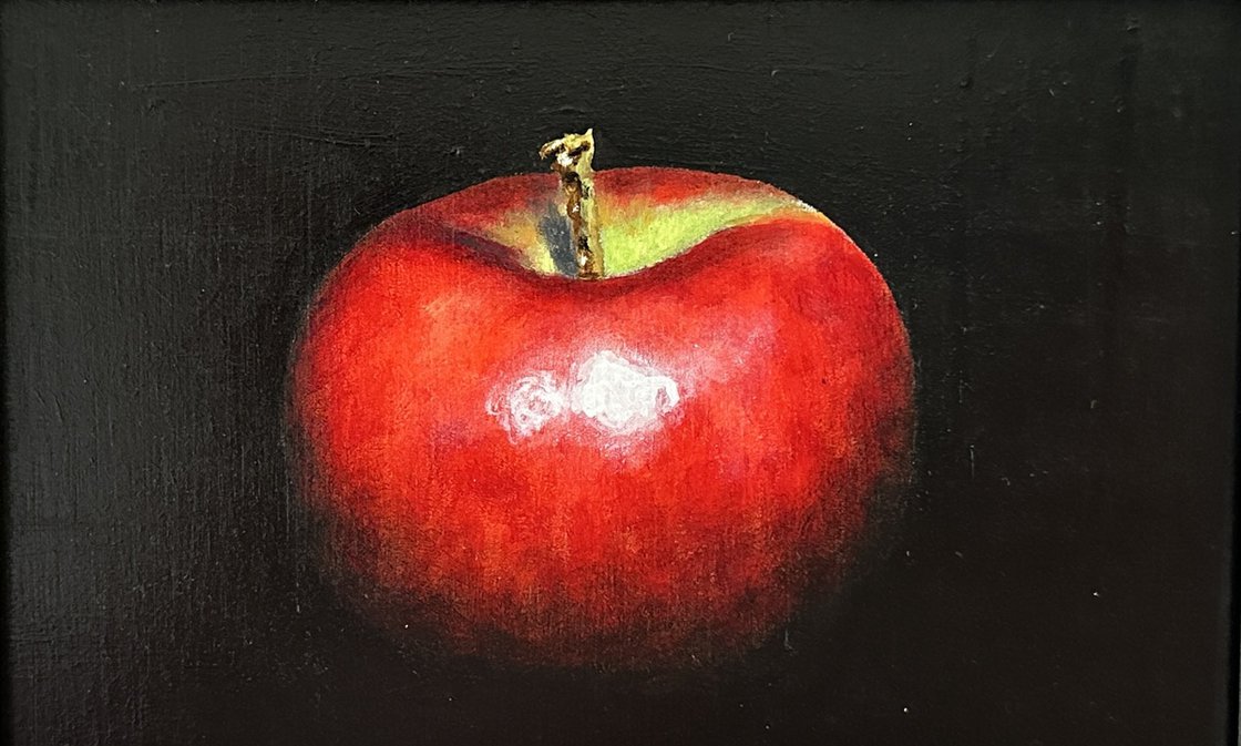 Apple Acrylic painting: Kaz Jones | Artfinder