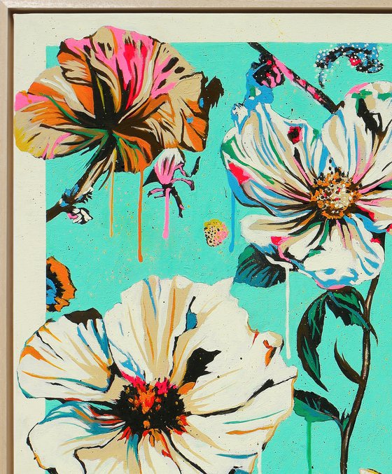 Fantasy Flowers turquoise