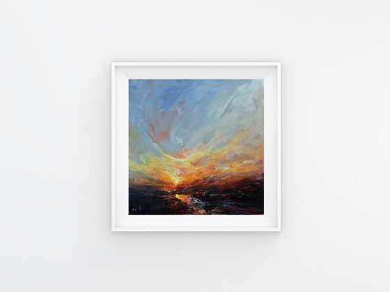 In the evening embrace